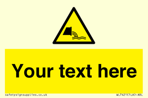 Custom Warning sewage effluent outfall